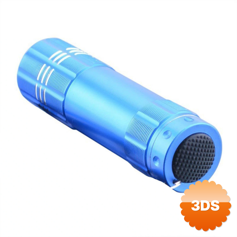 3 Adet 9 Ledli Metal Mini El Fener