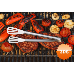 Maşa Paslanmaz Barbekü Maşası - 25 Cm Mutfak Ekmek Maşası