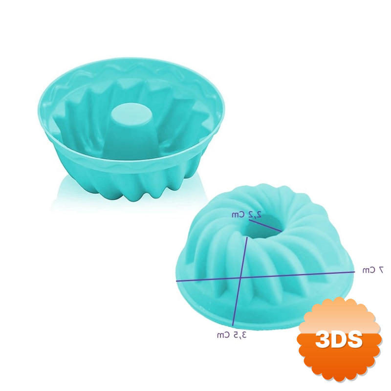 Silikon Göbekli Muffin Cupcake Kalıbı - Sürekli Kullanım Muffin Kek Kalıbı 6 Adet
