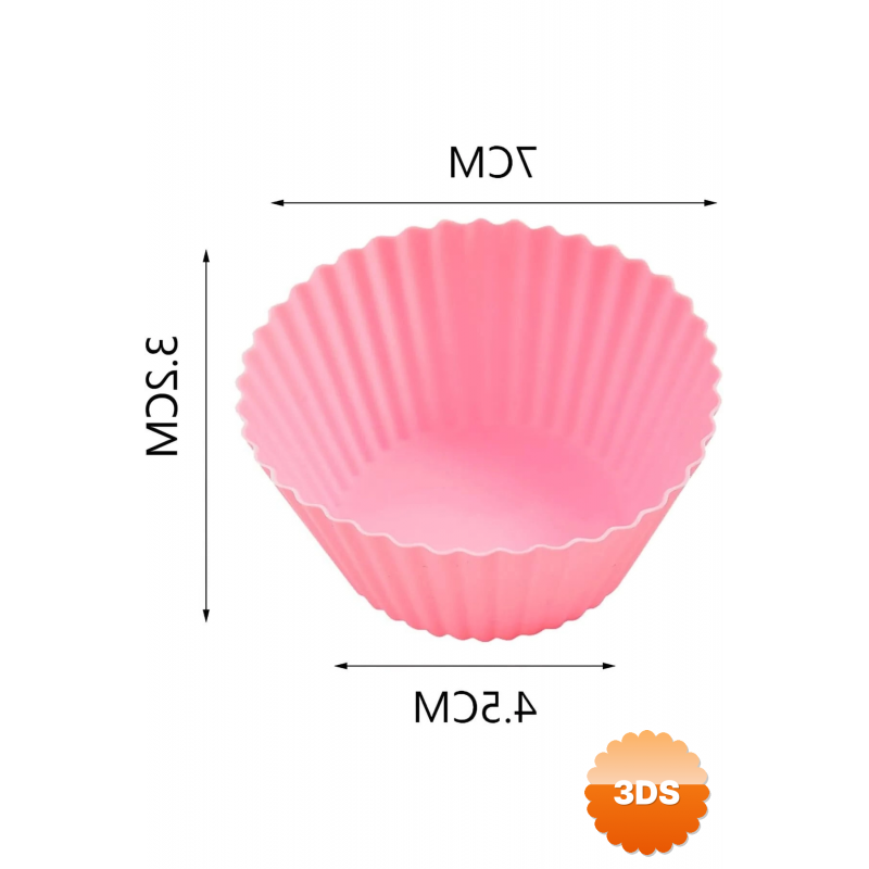Silikon Muffin Kalıbı - Sürekli Kullanım Muffin Kek Kalıbı 6 Adet