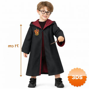 Harry Potter Çocuk Bebek Kostüm Seti – Asa Gözlük Pelerin 71 Cm (2 - 4 Yaş)