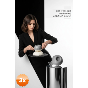 3 Adet Lüks Sunum Sanatı: Premium Pilav, Tatlı Ve Helva Şekillendirme Kalıbı