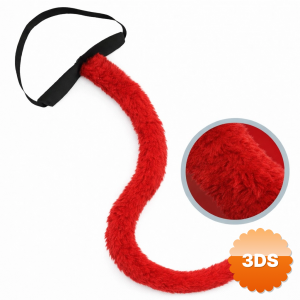 Kırmızı Peluş Kuyruk Şekil Verilebilir 70 Cm