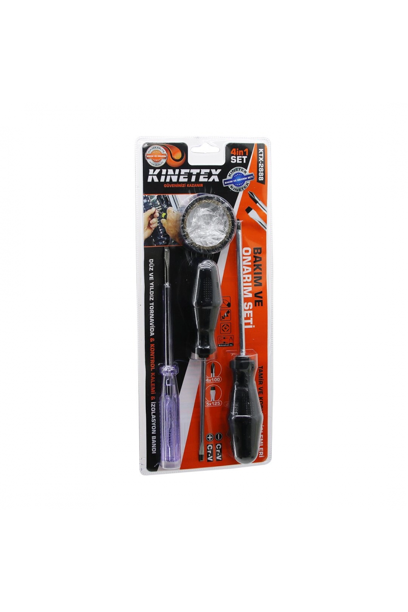 4pcs Tornavida Çok Amaçlı Set Düz Yıldız Tornavida Kontrol Kalem Elektrik Bant