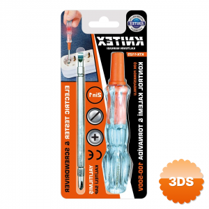 2in1 Düz - Yıldız Çıkar Tak Kontrol Kalemi - Tornavida 100 - 500v