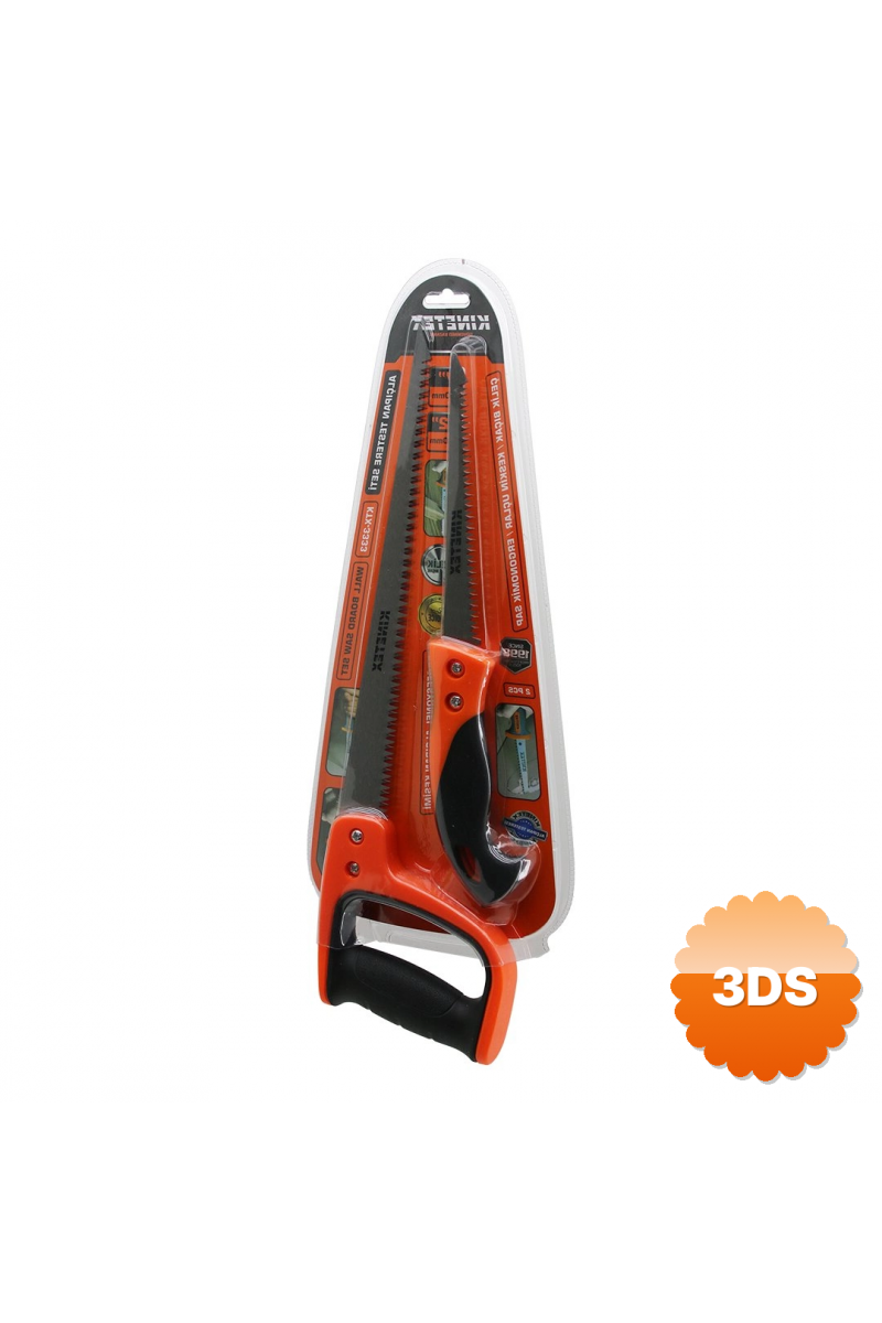 2 Pcs Alçıpan Testere Set Profesyonel 7 İnç - 170mm - 12 İnç - 300mm Çelik Bıçak - Ergonomik Sap