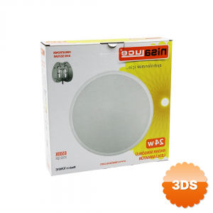 Nisaluce Eamp - 106/b 24w Radar Sensörlü Ledli Armatür Beyaz Çerçeve Mekatronik Askı Sistemi 6500k - 2160lm