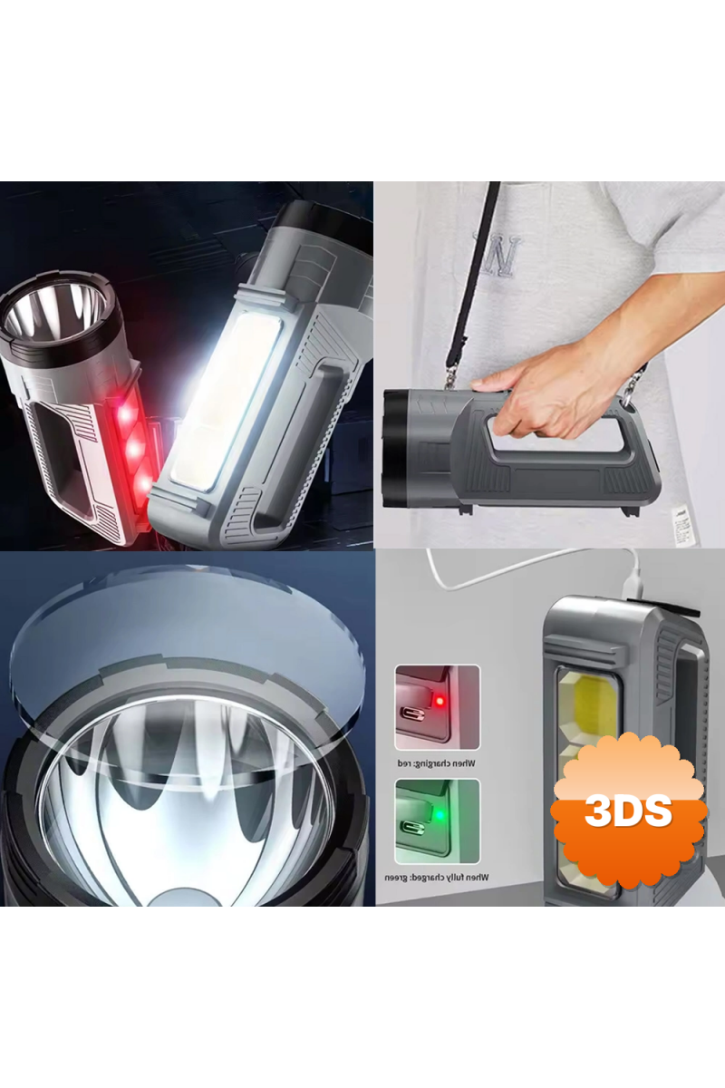 Güçlü Şarjlı Fener Masa Lambası Wt - 603