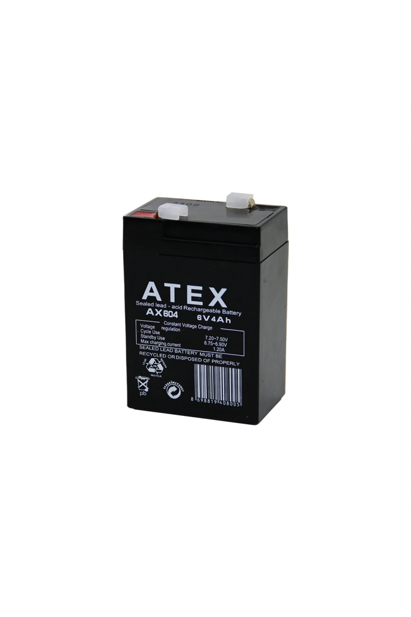 Akü Kalın Kuru Akü 6v - 4ah Amper 70x48x101mm