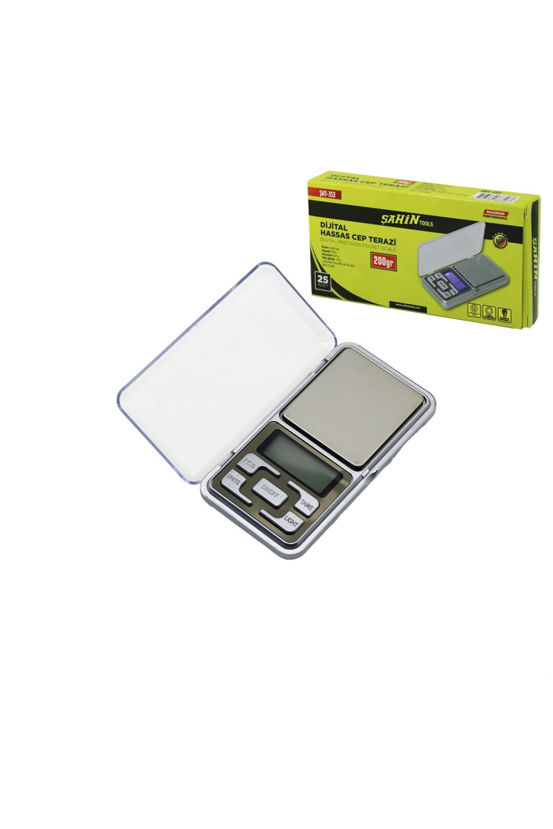 Terazi Mini Cep Boy Hassas Terazi 200 Gr 0.01 Gr