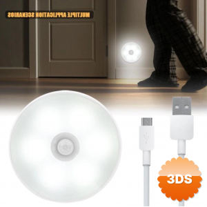 Hareket Sensörlü Usb Şarjlı Led Işık Lamba