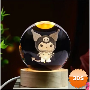 Kuromi Işıklı Cam Küre Kod 63