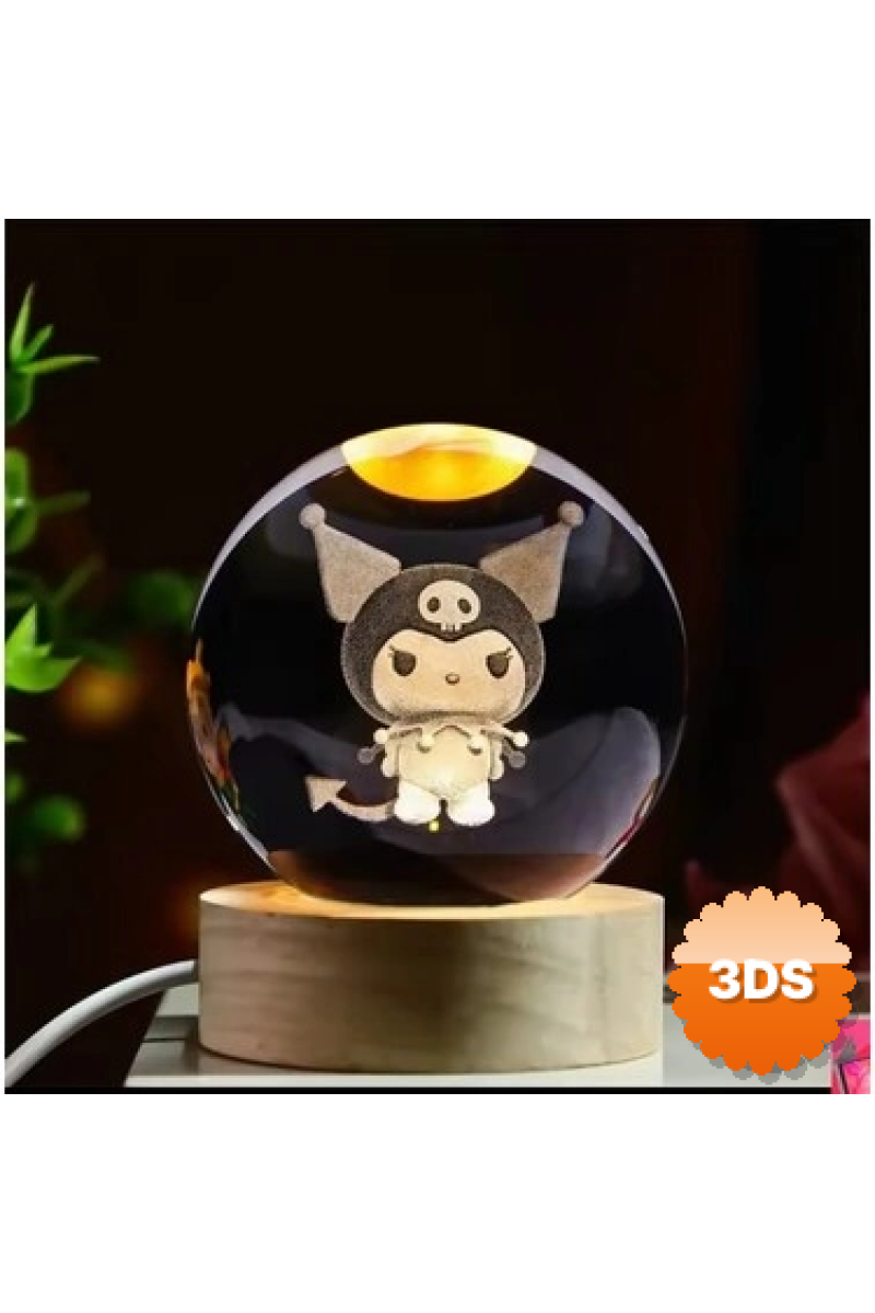 Kuromi Işıklı Cam Küre Kod 63