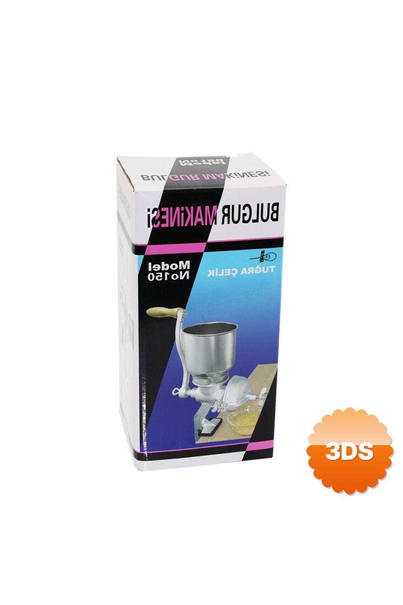 Tuğra Çelik Bulgur Tahıl Öğütme Makinesi Kollu Öğütücü Mengeneli