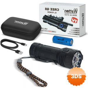 Cree Q8 - XQg 8+1 Led Şarjlı El Feneri Wt - 623