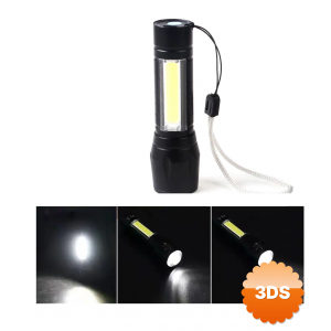 Mini Çok Güçlü Şarjli El Feneri Xpe - cob Led Wt - 030