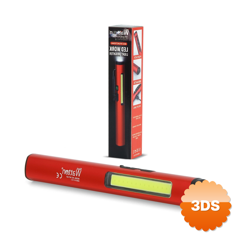 Şarjlı Mıknatıslı Çalışma Lambası Cep Feneri Wt - 307 - s