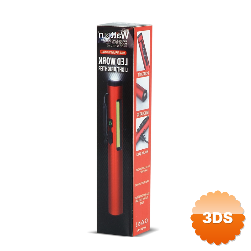 Şarjlı Mıknatıslı Çalışma Lambası Cep Feneri Wt - 307 - s