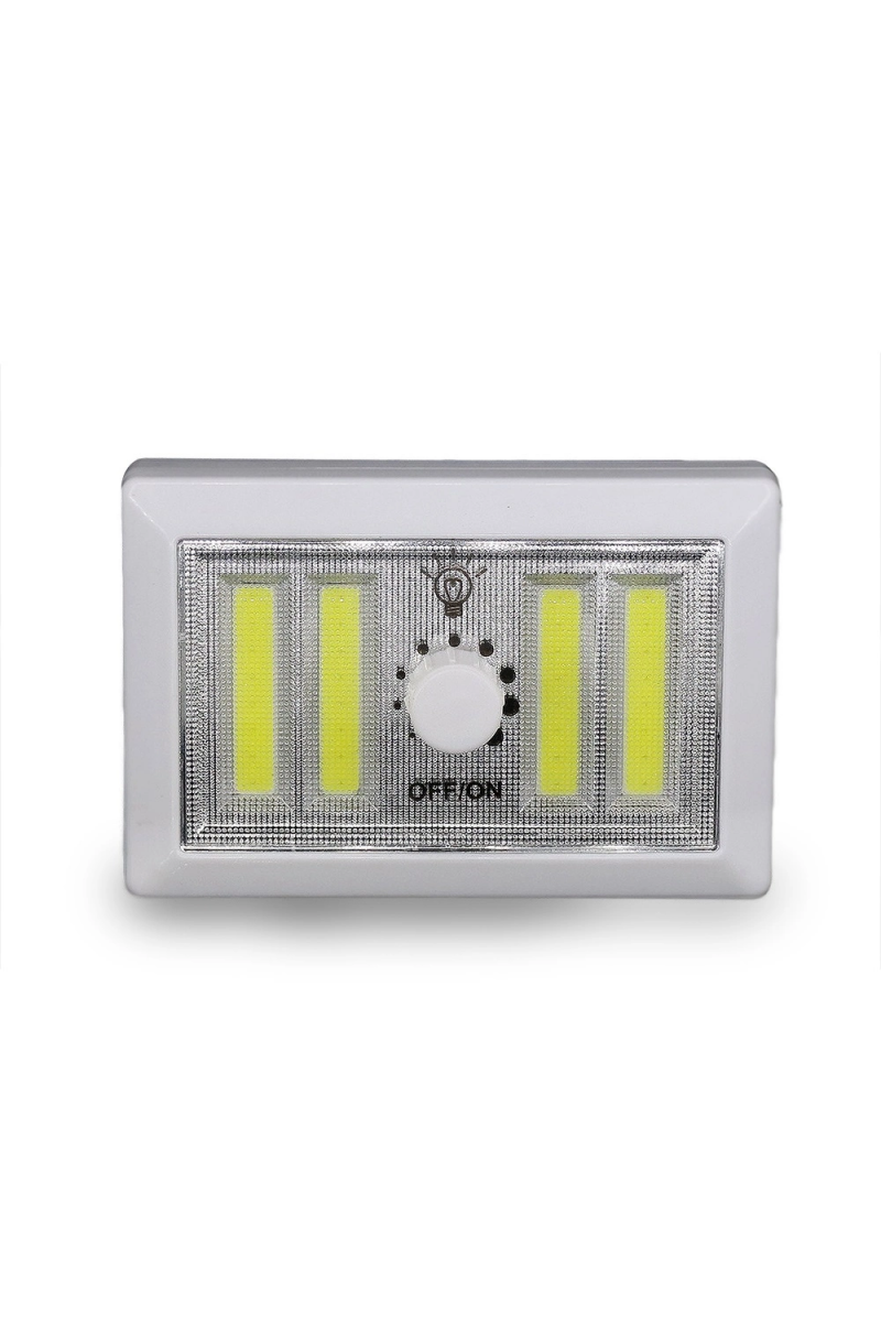4 Ledli Pilli Led Lamba Güç Ayarlı Led Portatif Lamba Led Işık - Mıknatıslı Yapışkanlı