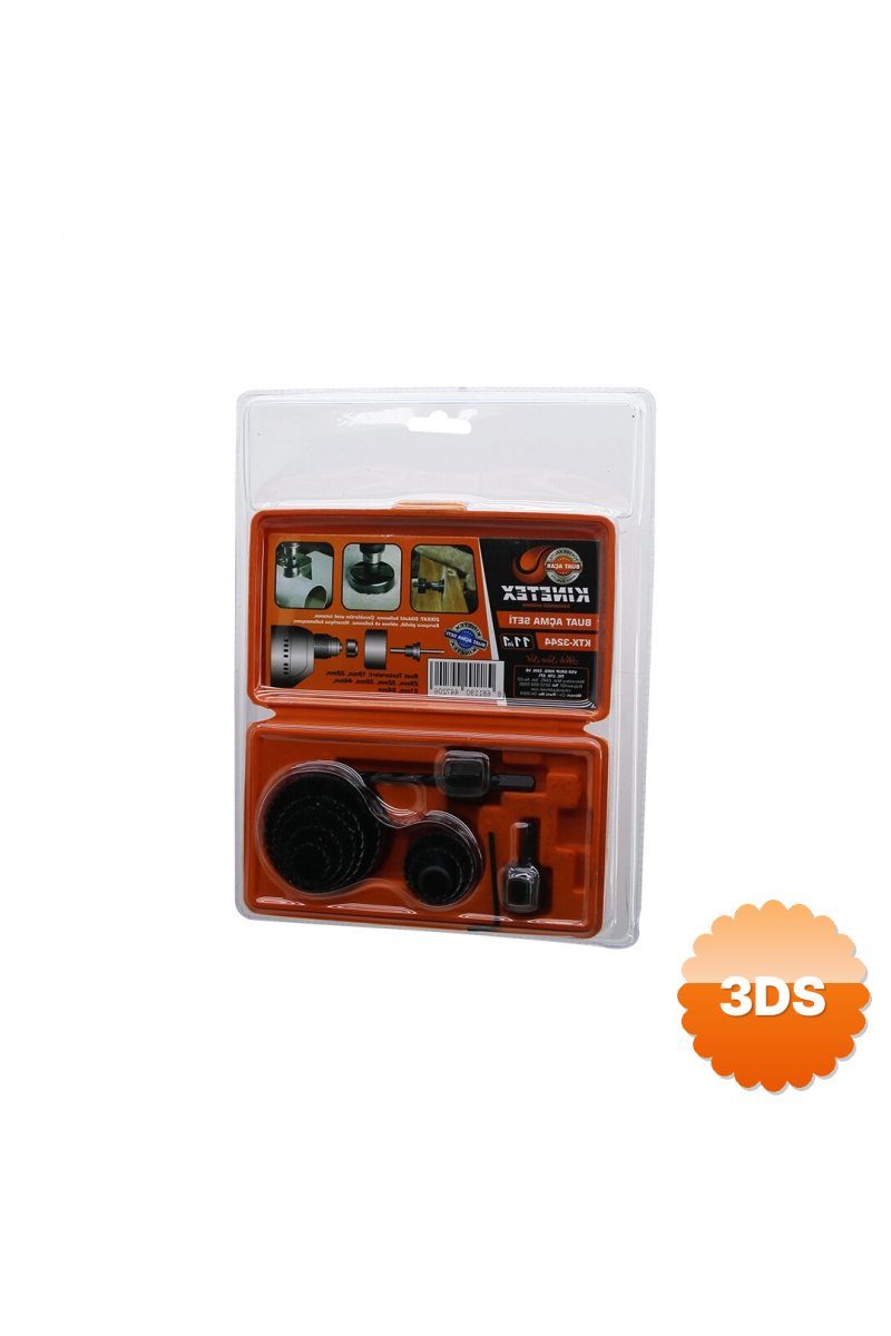 11in1 Buat Açma Panç Seti Metal Ahşap Pvc Alçıpan Pls. 19 - 22 - 29 - 32 - 38 - 44 - 51 - 64mm