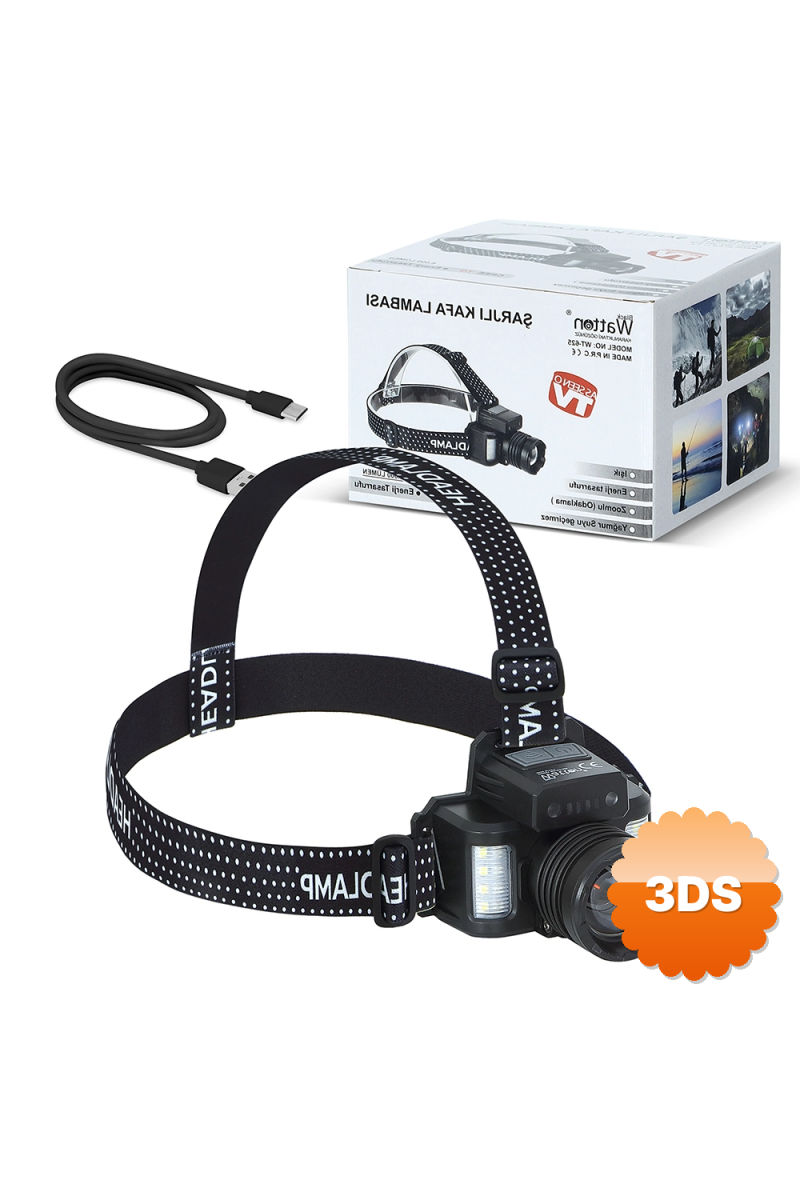 Sensörlü Cree Tg Led Şarjlı Kafa Lambası Wt - 625