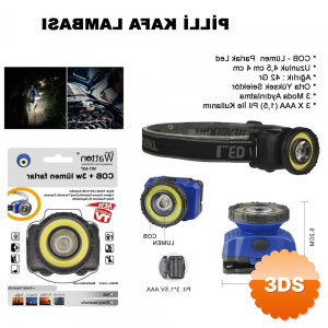 Güçlü Pilli Kafa Lambası Wt - 607