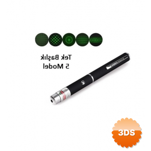 Yeşil Lazer Pointer 3000 Mw 15 Km Etkili (tek Başlık 5 Model)