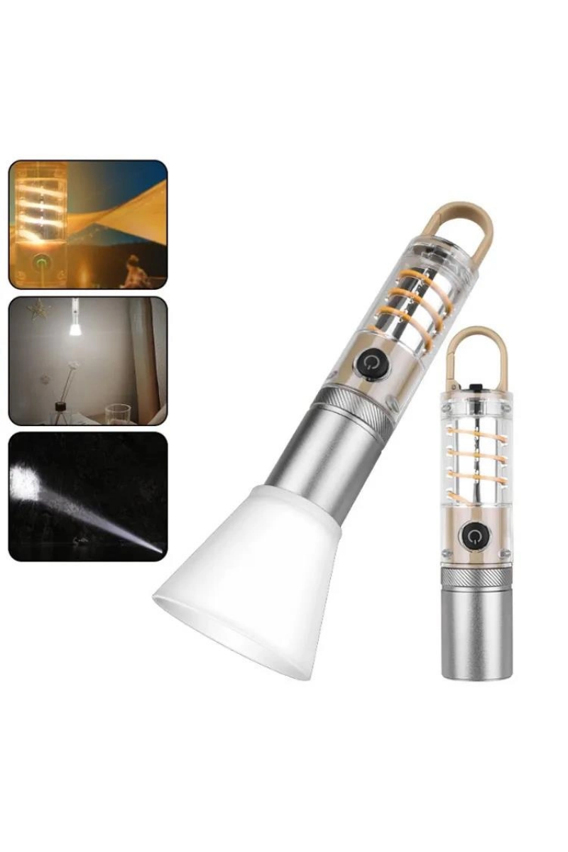 Peakstar Ps - 8915 10w Zoomlu Led Powerbank Özellikli Şarjlı Kamp El Feneri