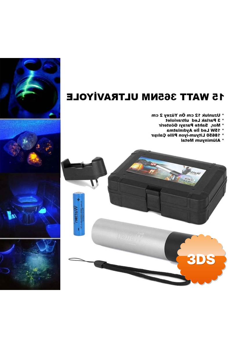 15 Watt 365nm Ultraviyole Para Işığı Wt - 305