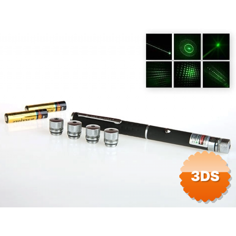 Yeşil Lazer Pointer 8000 Mw 5 Başlıklı