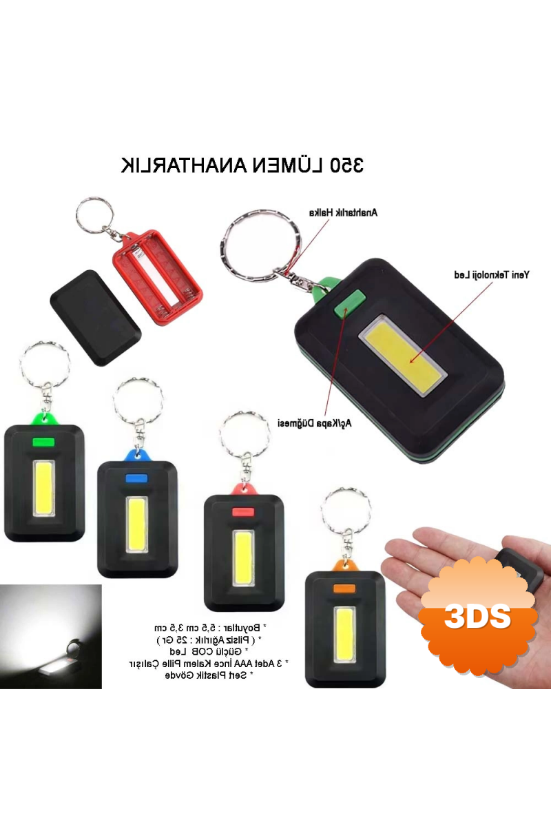 Ortam Aydınlatan 350 Lümen Anahtarlık Wt - 377