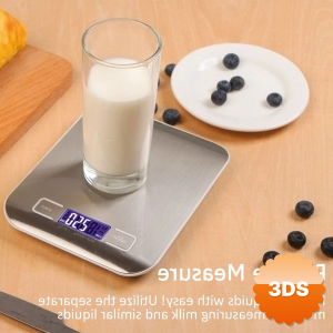 Lüx Dijital Mutfak Terazisi 5 Kg 1 Gr Hassas Paslanmaz Çelik + Pil
