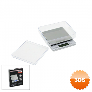 Superıor Mını I - 2000 3000gr/0.1gr Mini=10.5x13cm Hassas Tartı - Terazi Şeffaf Pls.kapak Pilli