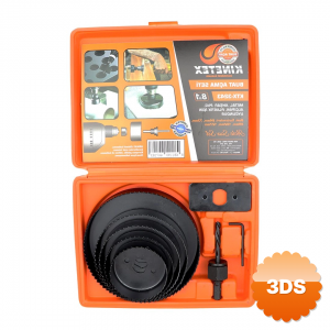 8in1 Buat Açma Panç Seti Metal - Ahşap - Pvc - Alçıpan - Pls. 64 - 73 - 89 - 102 - 127mm Ktx - 3243