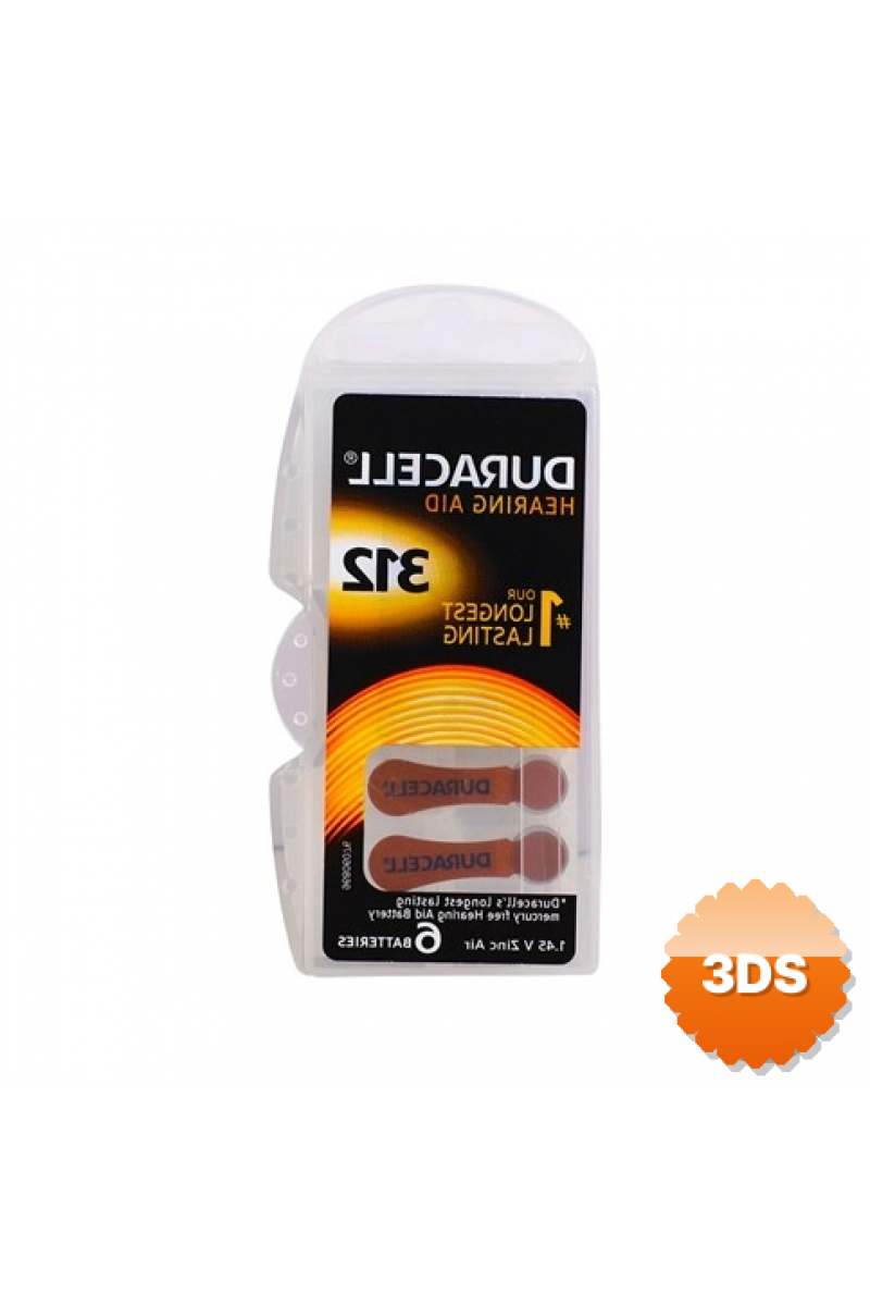 Duracell 312 Numara İşitme Cihazı Pili 6lı Paket