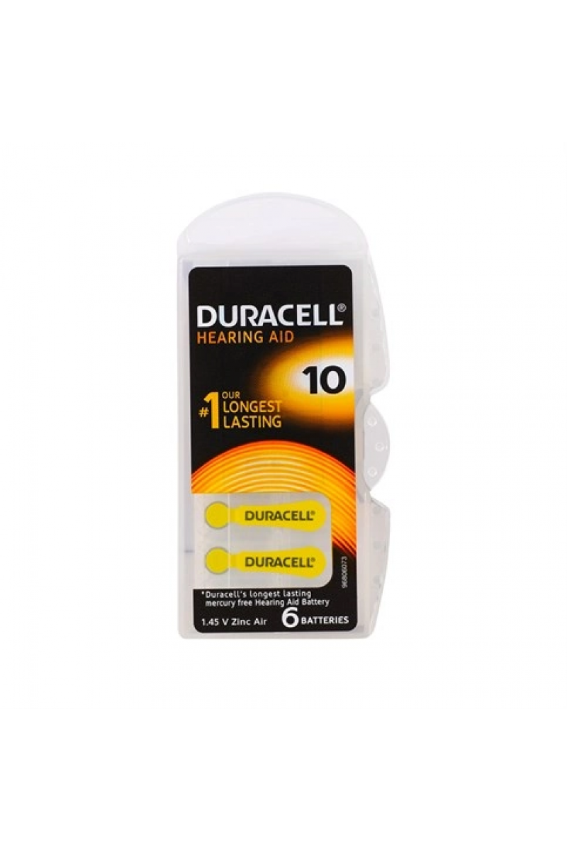 Duracell 10 Numara İşitme Cihazı Pili 6lı Paket