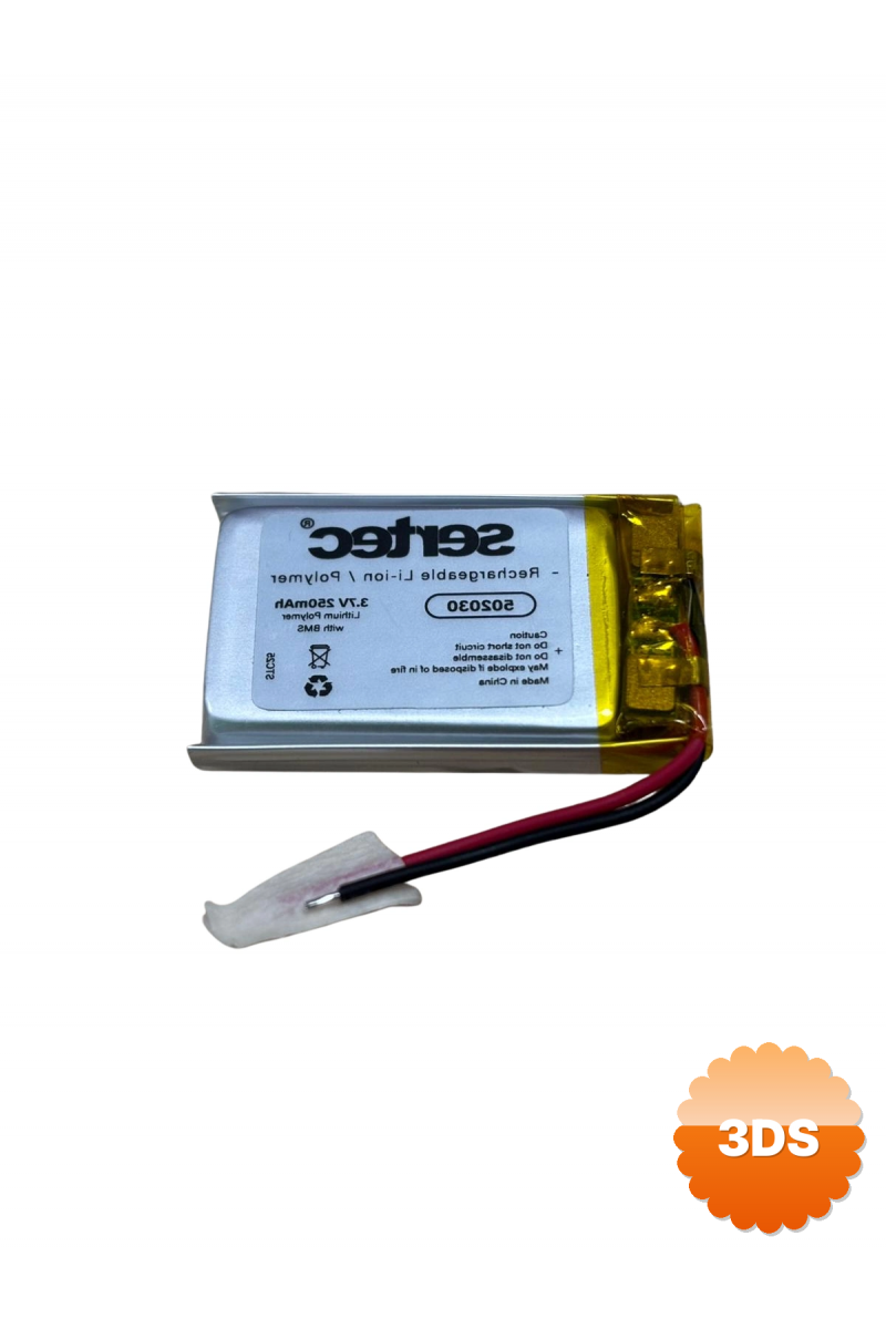 Sertec 502030 3.7v 250 Mah Li - polymer Pil (devreli/1.5a)