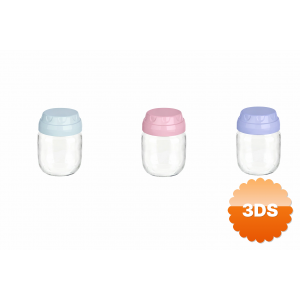 3 Adet Vintage Dekoratif Cam Kavanoz 425ml - 14,3 Oz