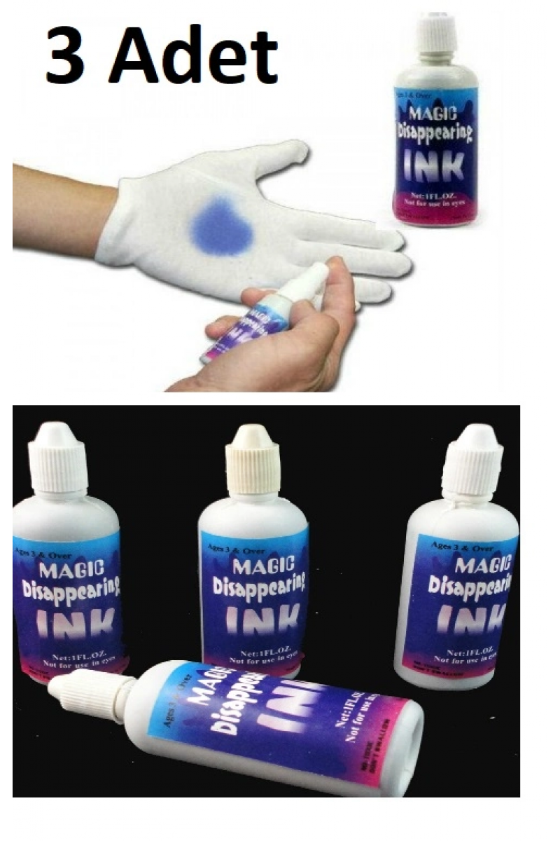 3 Adet Sihirli Şaka Mürekkebi