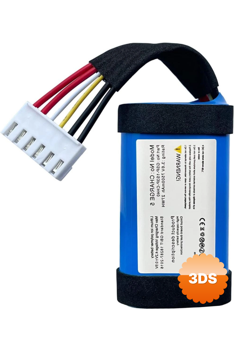 Sertec Jbl Charge 5 Uyumlu 3.7v 7800 Mah Soketli Batarya