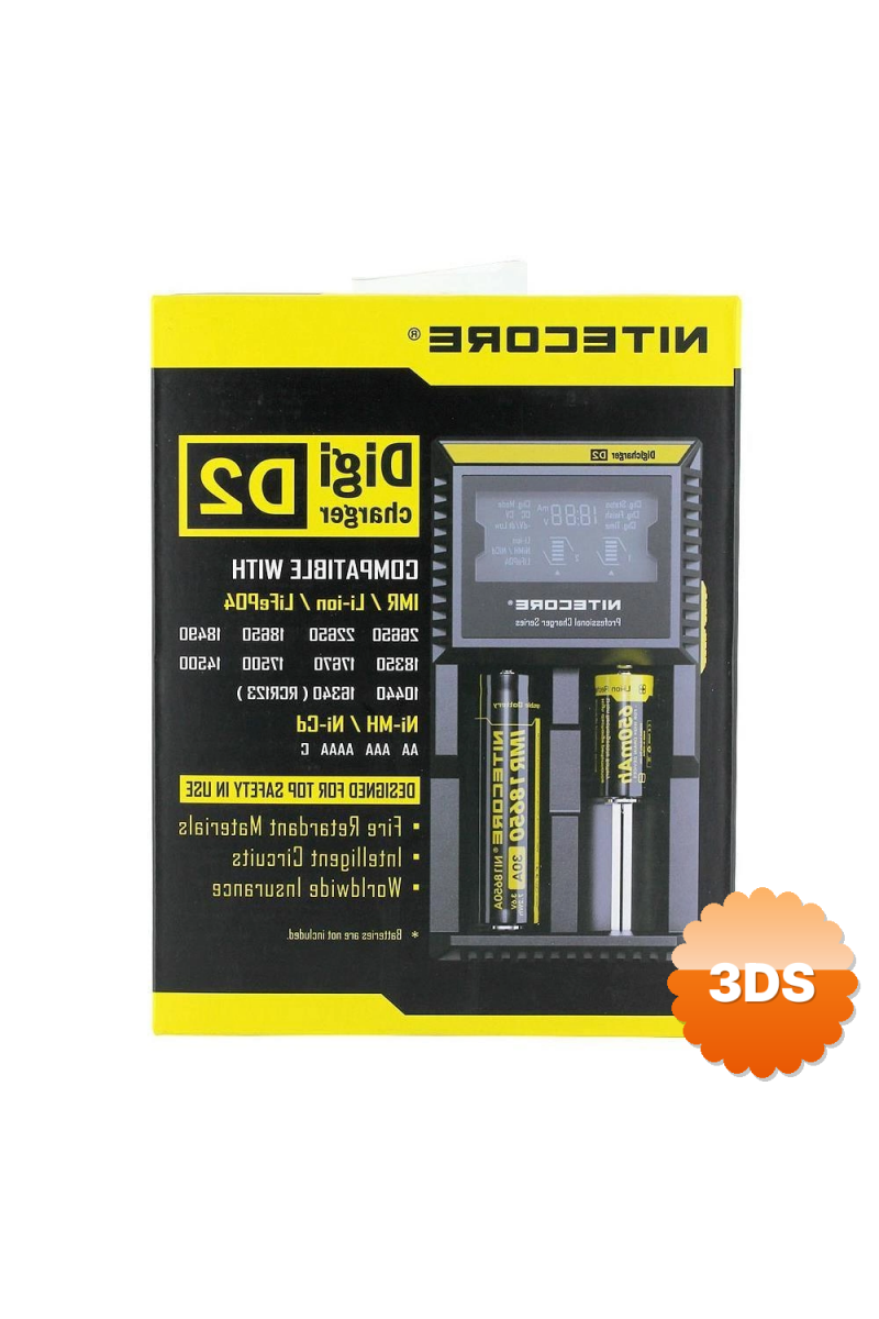 Nitecore D2 Digi Charger Li - ion / Nı - cd / Nı - mh / Lifepo4 Dijital Pil Şarj Cihazı