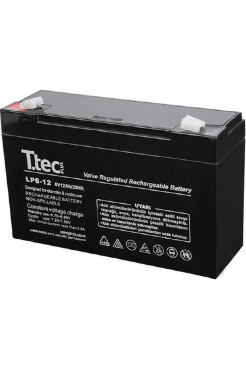 Ttec 6v 12 Ah Kuru Bakımsız Akü