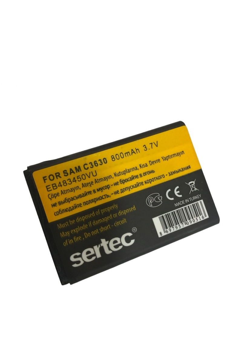 Sertec - Samsung C3630 Uyumlu Batarya