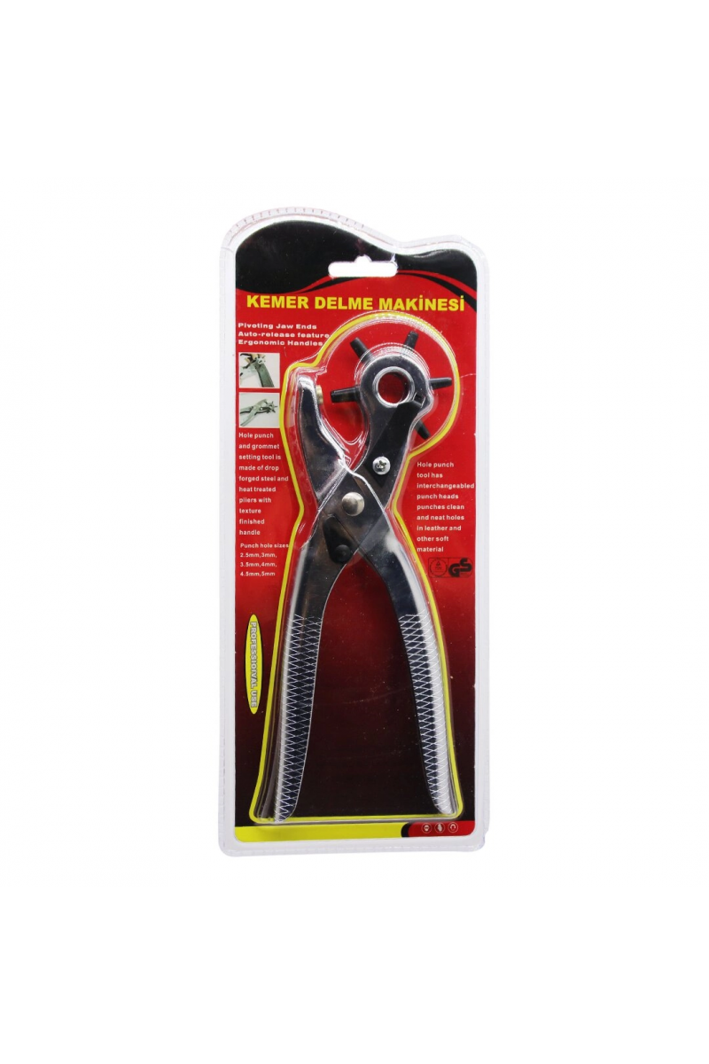 6 Diş Metal Kemer Delme Makinesi Pense