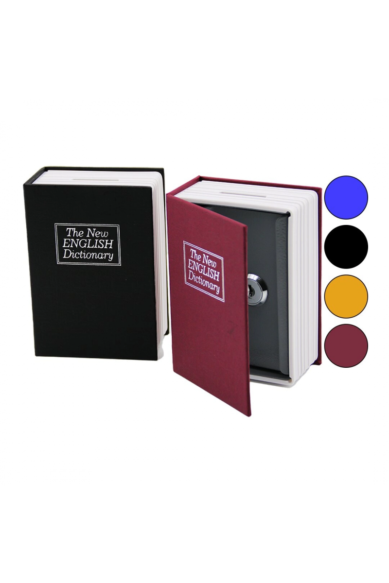 Kumbara Homesafe Booksafe Büyük 180x115x55mm Kitap Modeli Kilitli Kasa Kumbara