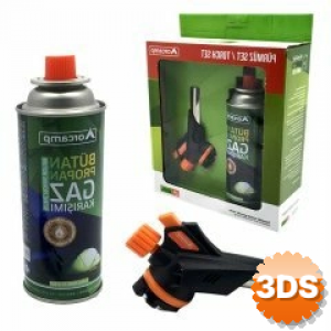 Orcamp 2pcs Pürmüz Ve Torch Seti Pürmüz Torch Çakmak Başlık Kamp Gazı 227gr/400ml