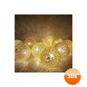 2 Metre 10’lu Top Led Işık - Pilli Gün Işığı Dekoratif Aydınlatma