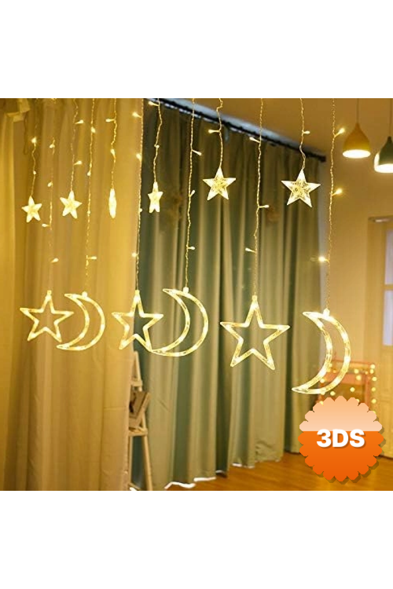 138 Ledli Yıldız Perde Işık 3 Metre
