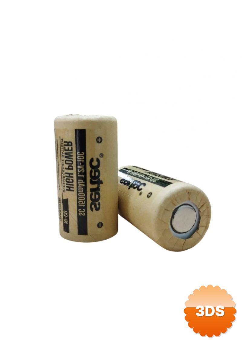 Sertec 1.2v Ni - cd Sc 1500 Mah Kağıt Şarjlı Pil 10c (başsız/flat Head)