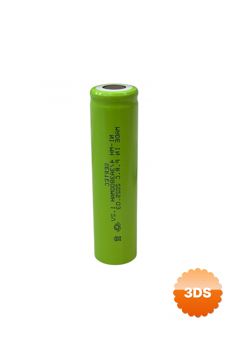 Sertec - 1.2v 3800 Mah - 4/3a - Ni - mh Şarjlı Pil - (başsız / Flat Head)